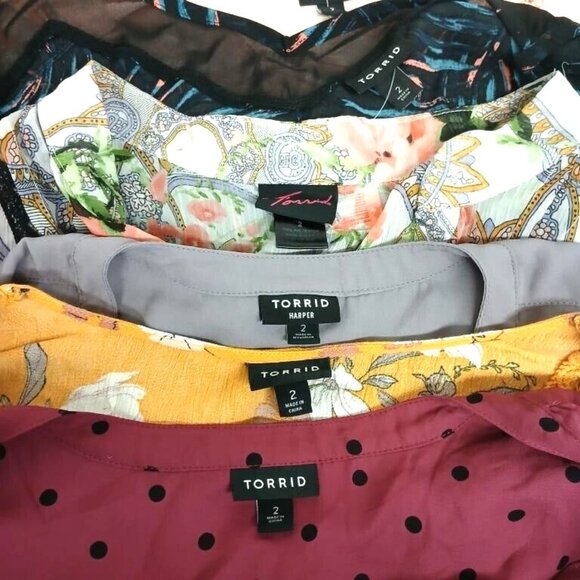 10 LOT bundle Torrid tops blouses cami's camisole size 2 plus size - Picture 15 of 16